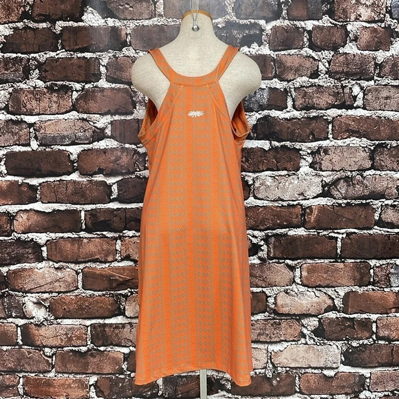 Skhoop Dress Women's X Large XL Orange Grey Geometric Pattern Bra Athletic - Picture 10 of 16